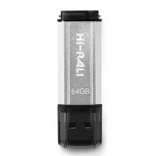 Флеш-накопичувач USB 64GB Hi-Rali Stark Series Silver (HI-64GBSTSL)