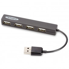 Концентратор EDNET USB 2.0, 4 роз’єми, чорний (85040)