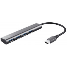 USB-хаб Trust Halyx Type-C to 4-Port USB-A 3.2 Grey (24948)