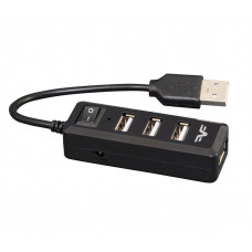 Концентратор USB 2.0 Frime 4хUSB2.0 Black (FH-20000)