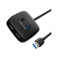 Концентратор USB Cabletime 4-Ports, USB3.0 + USB2.0 + Micro B з живленням (CB43B)