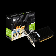 Відеокарта MSI GeForce GT 710 2GB DDR3 64bit low profile silent GT 710 2GD3H LP (912-V809-4213)